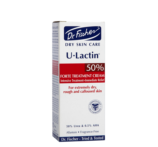 U-lactin gydomasis kūno kremas itin sausai, suragėjusiai odai su 50% urea ir pieno rūgštimi, 50 ml 